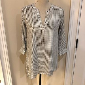 The Limited Classic B/W Tiered Polka Dot Shirt